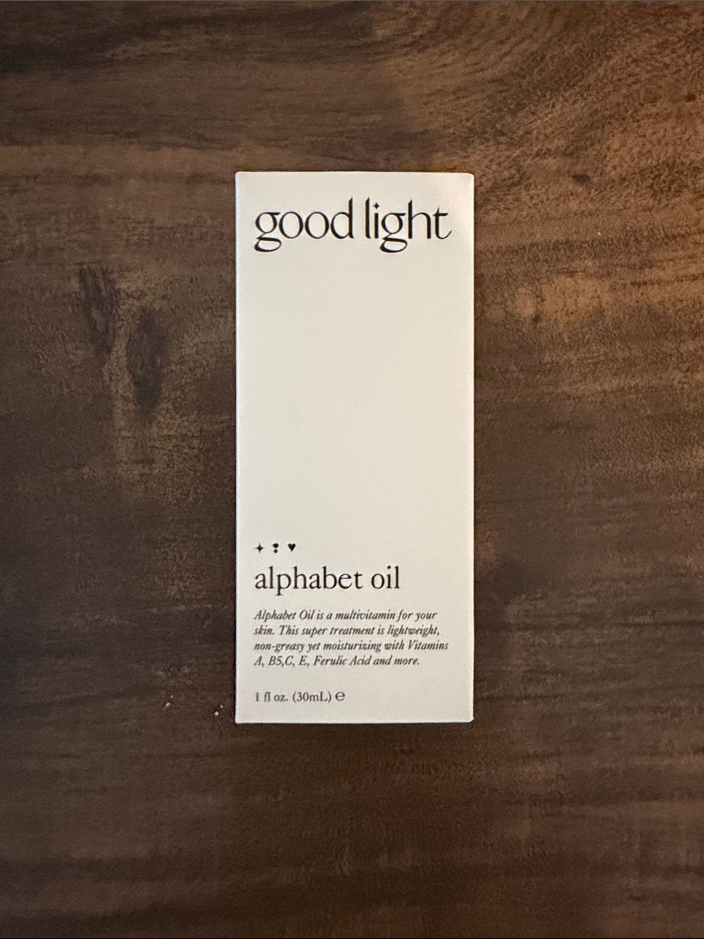 Good Light Alphabet Oil -Nourishing Facial Oil